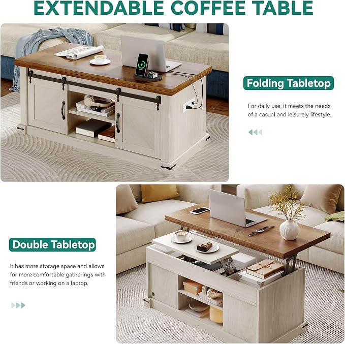 YITAHOME Lift Top Coffee Table - Image 5