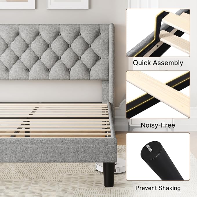 Einhomn Full Size Platform Bed Frame - Image 6