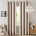 MIULEE 100% Blackout Polyester Textured Curtains by MIULEE