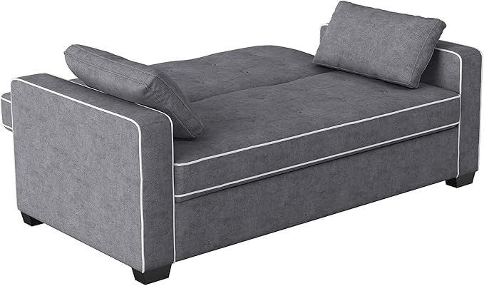 Serta Ainsley 66.5" Convertible Sleeper Loveseat, Full Size, Dreamcoil Comfort - Image 9