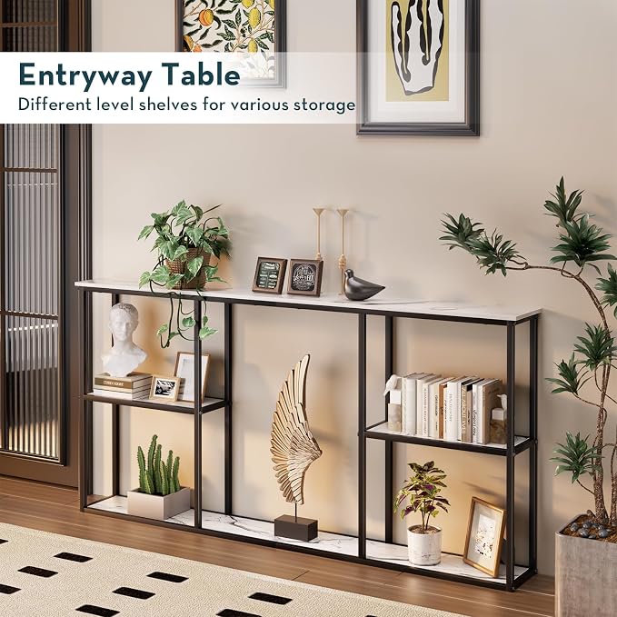 WOHOMO Console Table, Small Modern Entryway Table - Image 2