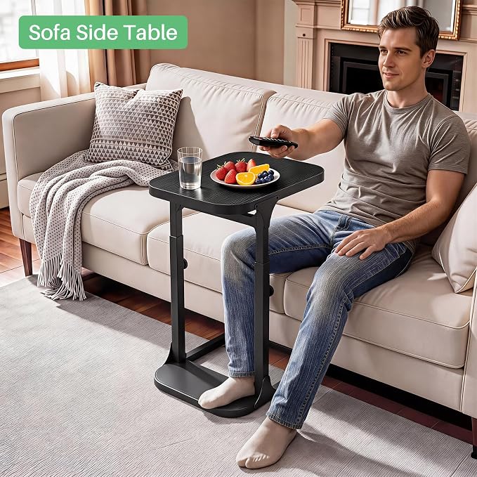 Kitstorack Height Adjustable End Table, Small Side Table - Image 9