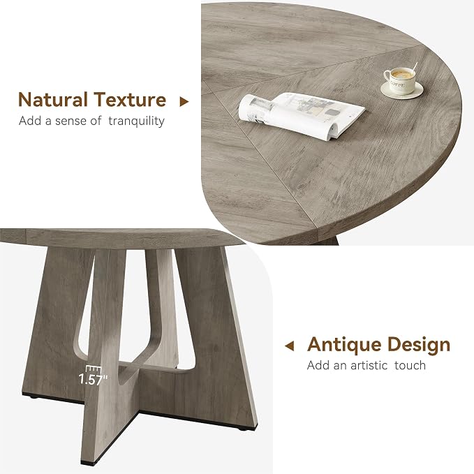 GAOMON 47 Inch Round Dining Table - Image 5