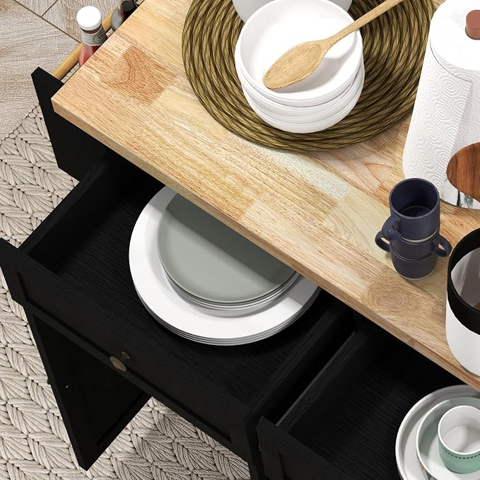 HOMCOM Kitchen Island Cart - Image 8