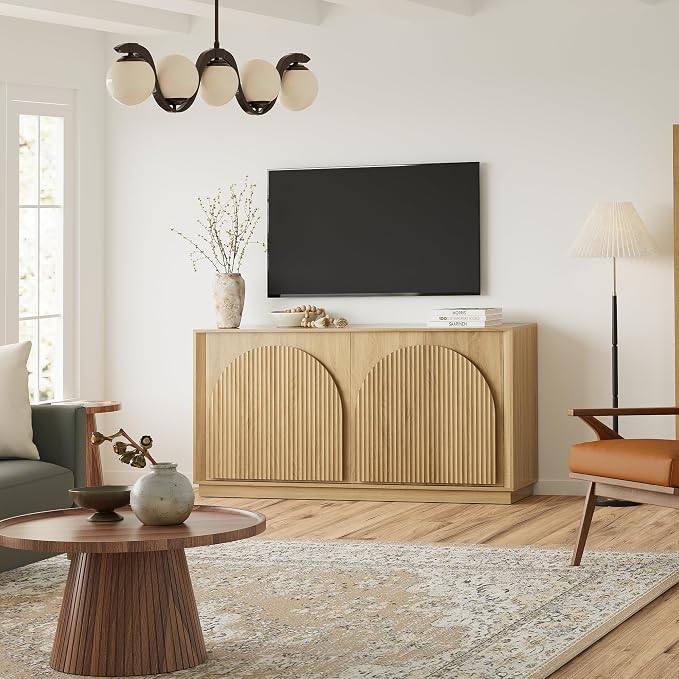 win2win Fluted Sideboard Buffet Cabinet - Image 7