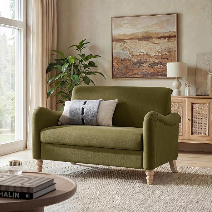EcoHarbor Living 50.5" Mid-Century Modern Couch, Upholstered Sofa - Image 3
