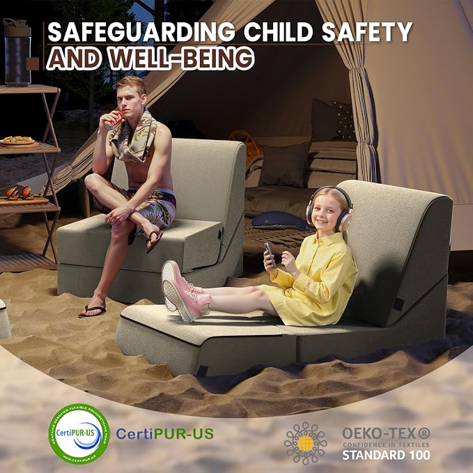 jela Outdoor Sofa, Waterproof Folding Lounge Chair and Sofa, UV Resistant Patio - Image 7