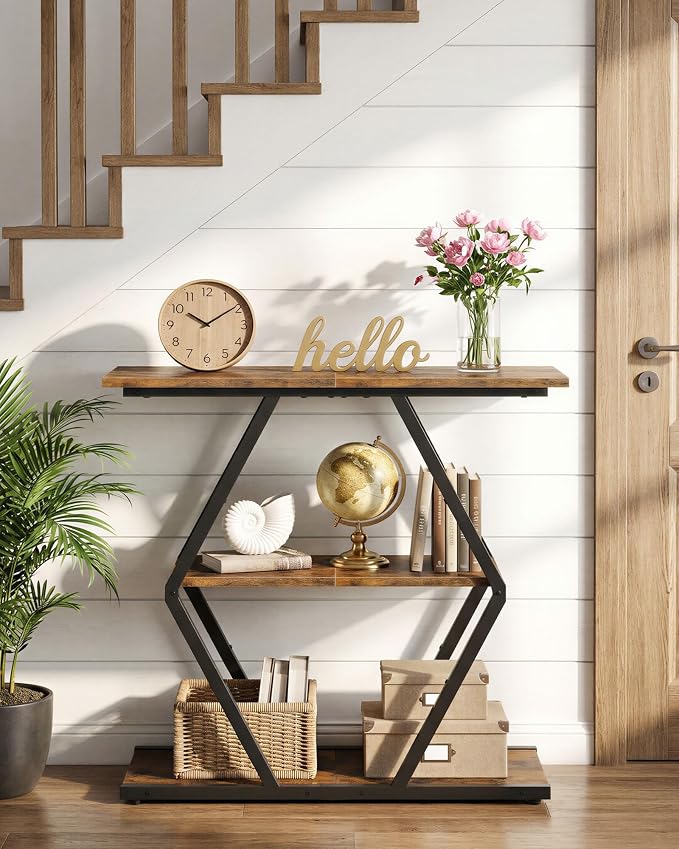 CHOEZON 3-Tier Console Table, Entryway Table, Sofa Table - Image 3
