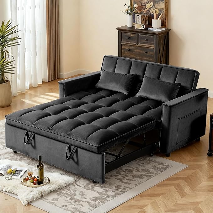 3 in 1 Sofa Bed, Loveseat Sleeper Sofa Bed - Image 3