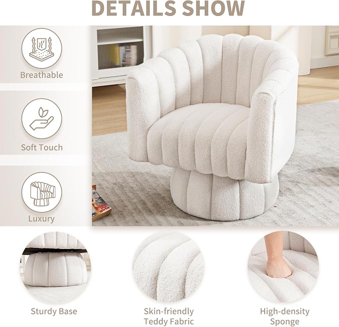 Swivel Accent Barrel Chair - Image 4
