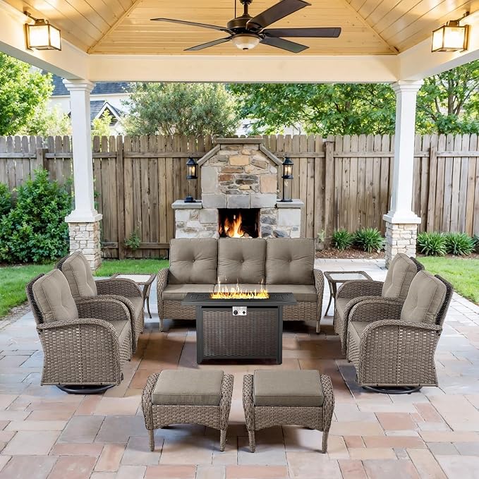 Belord Expansive 10 Pieces Outdoor Patio Furniture Set by Belord