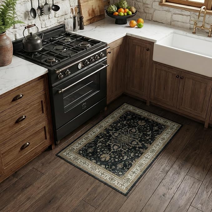 RELEANY Area Rugs 2'x4' Kitchen Rugs Entry Rug Small Rugs by RELEANY