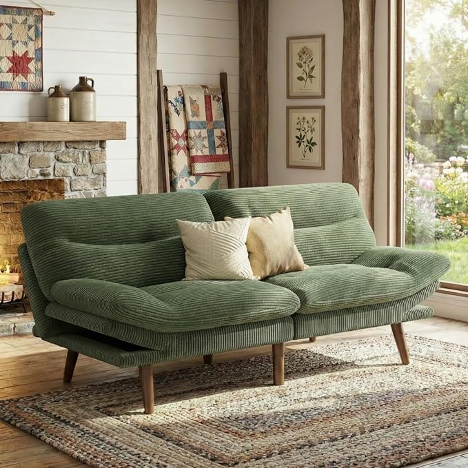 Marsail 66" Futon Sofa Bed, Futon Couch by Marsail