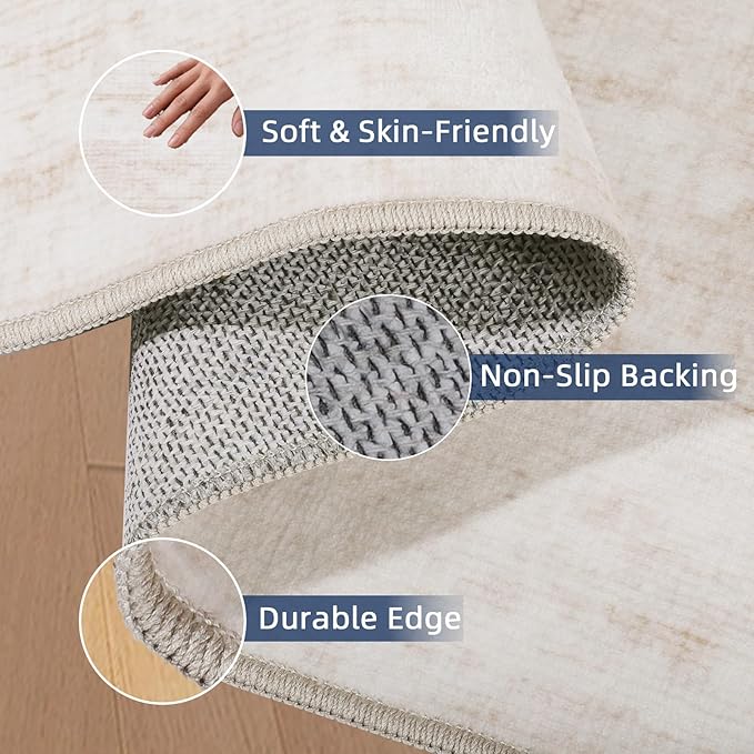 2.5x10 Washable Runner Rugs, 10 ft Runner Rug - Image 4
