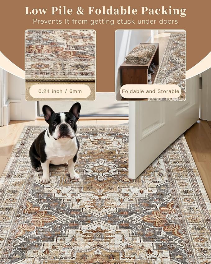Madane Washable Runner Rug - Image 7