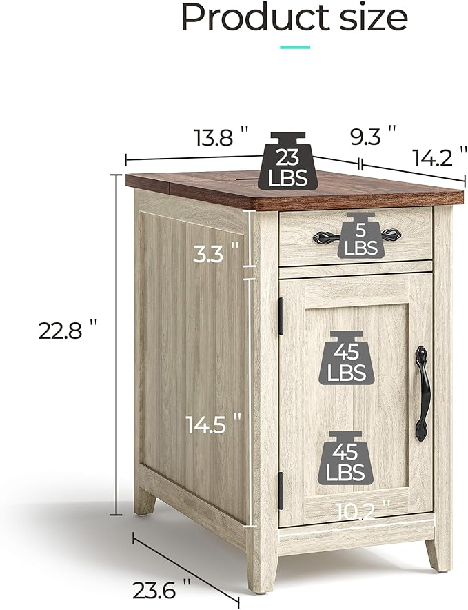 LINSY HOME End Table Set of 2 - Image 3