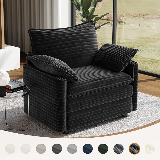Vesgantti 40" Single Seat Sofa, Comfy Cloud Couch Deep Seat Upholstered Couch - Image 8