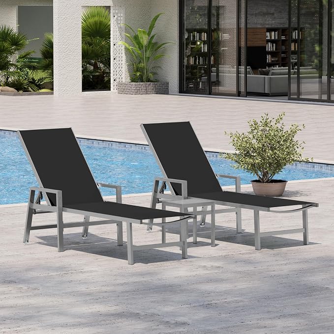 Patio Chaise Lounge Chair Outdoor by Vexwalx