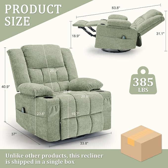 Korser Adult 360° Rotating Recliner - Image 2