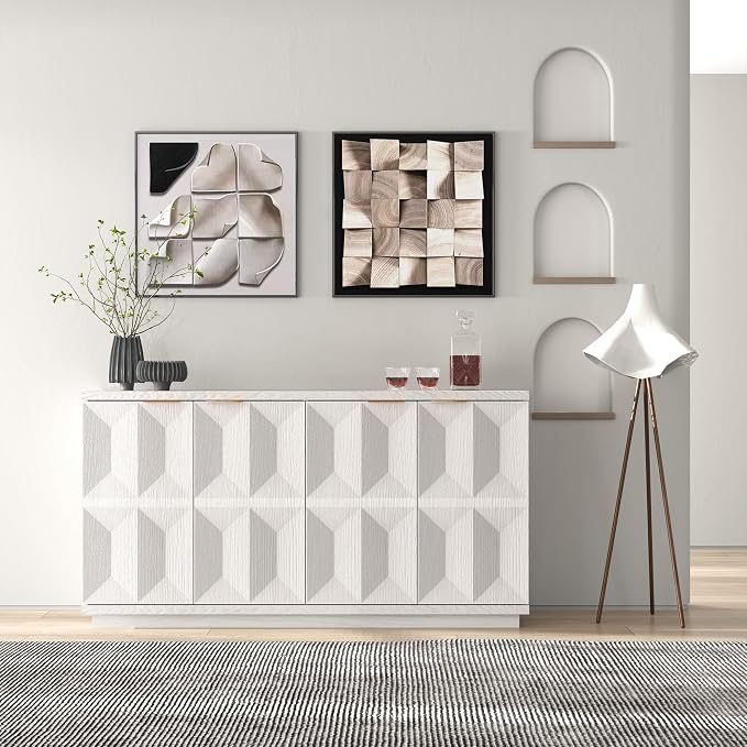 Brafab Buffet Cabinet, Wood Sideboard Cabinet - Image 8