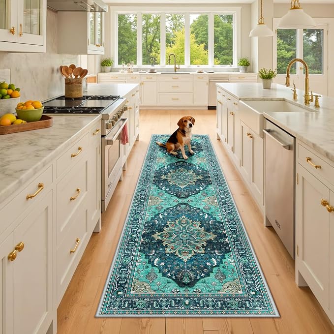 RELEANY Area Rugs 2'6"x8' Runner Rug Non Slip Washable by RELEANY