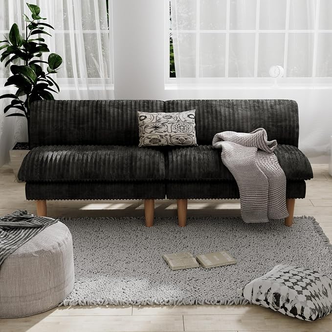 Ribilake 69" Futon Sofa Bed, 4 in 1 Multi-Function Couch Sleeper - Image 2