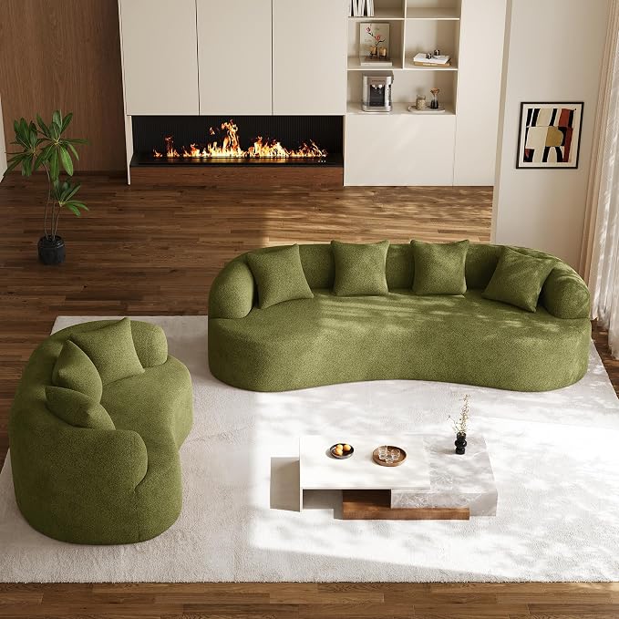 Oversized Sectional Sofa for Living Room, Modern Luxury Plush Chenille 4-Seater - Image 9
