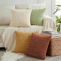 Fancy Homi 4 Packs Boho Fall Decorative Throw Pillow Covers 18x18 Inch by Fancy+Homi