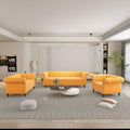 QHITTY 3 Piece Living Room Set, Sectional Chesterfield Sofa Chair Contemporary by QHITTYFurnitureLife