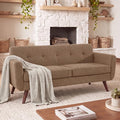 Tbfit 65" W Loveseat Sofa, Mid Century Modern Decor Love Seat Couches by TBfit