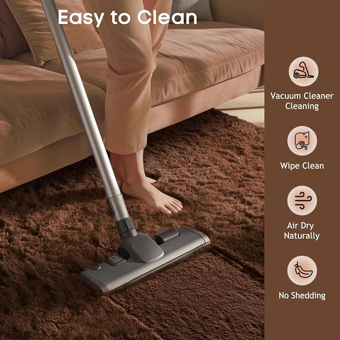 Ophanie Runner Rug for Hallway, 2x6 Washable Non-Slip Fluffy Soft Bedside Rugs - Image 4