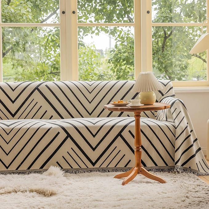 VClife Boho Sofa Cover Thick Chenille Couch Cover - Image 9