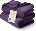 Bedsure Fleece Blanket Twin Blanket Purple by BEDSURE