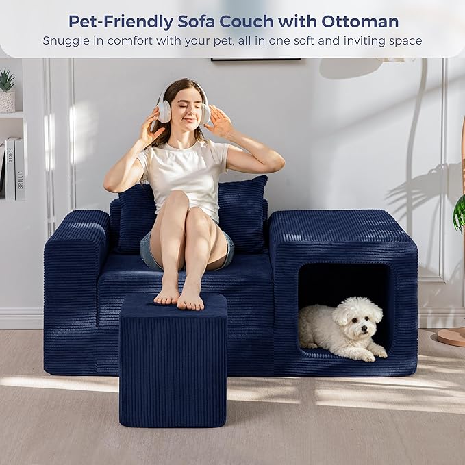 MAXYOYO Folding Sofa Couch, Convertible Floor Sofa - Image 4