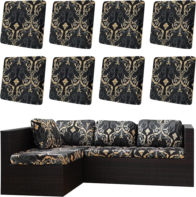 Outdoor Cushion Covers Set, Replacement by SUKAIKEQA