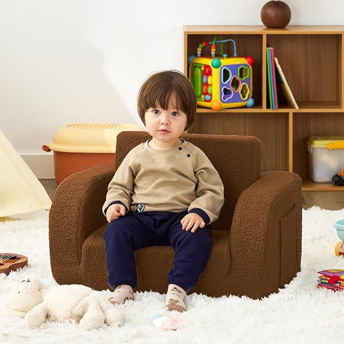 Toddler Couch, 2-in-1 Toddler Chairs Comfy 1-3 Years Old, Toddler Chair - Image 2