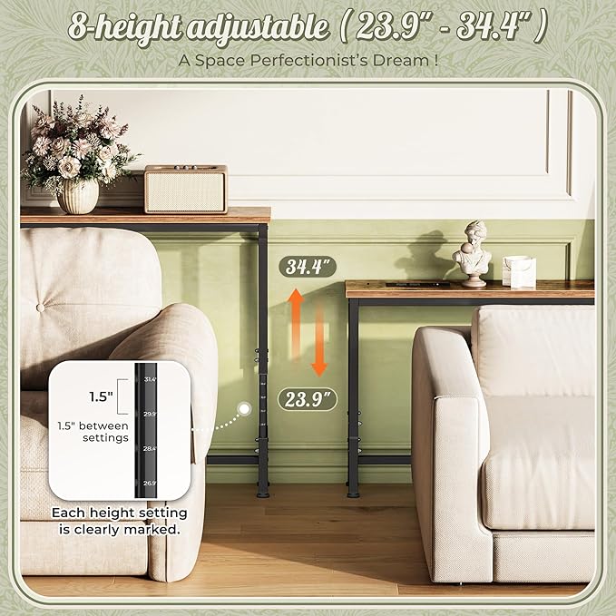 Huuger 102.4 Inch Sofa Table - Image 4