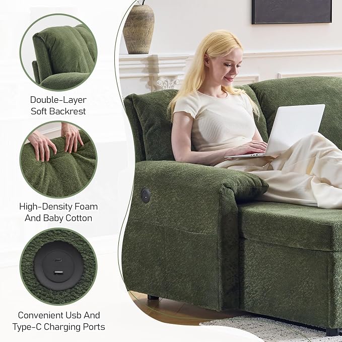 VINGLI Convertible Sofa Bed Couches - Image 3