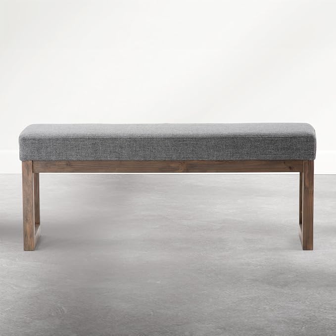 SIMPLIHOME Milltown Large Ottoman Bench - Image 4