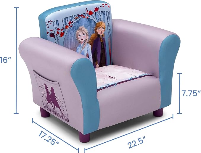 Delta Children Upholstered Chair, Disney Frozen II - Image 3