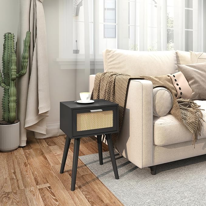 LAATOOREE Nightstand Set of 2, Small End Table - Image 6