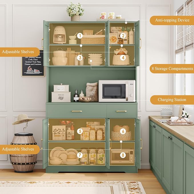 HOSTACK 71" Pantry Cabinet - Image 6