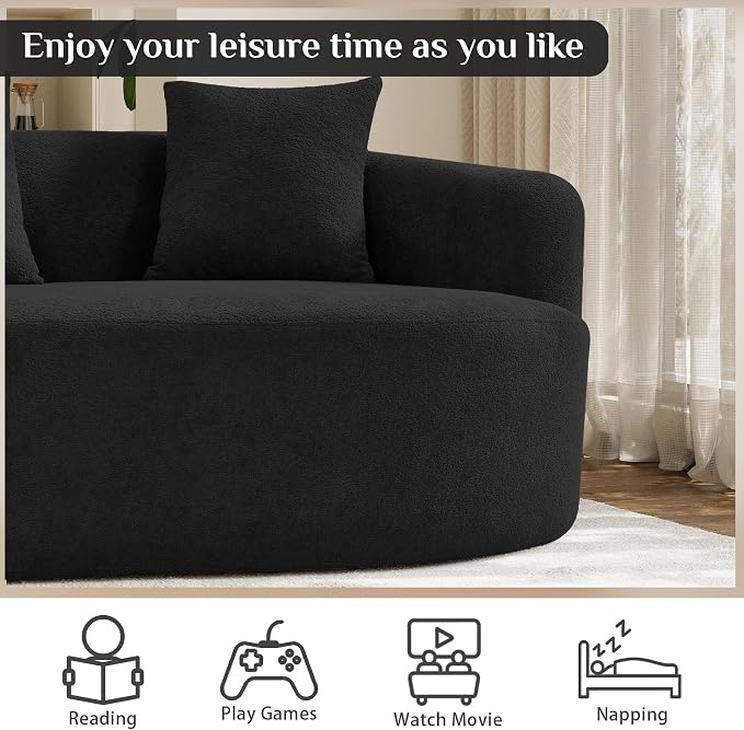 131" Oversized Sectional Sofa for Living Room, Modern Luxury Plush Chenille - Image 9