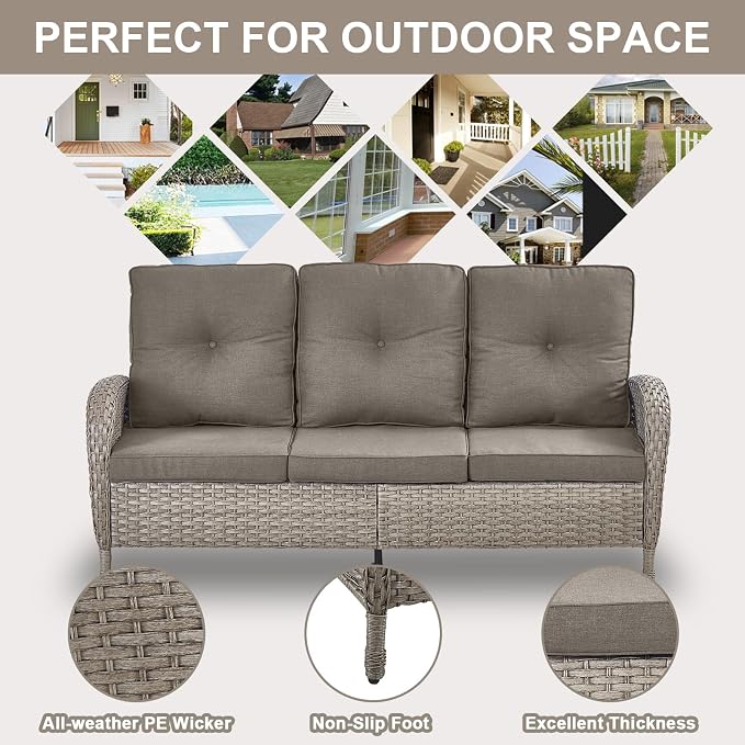Belord 6 Pieces Wicker Patio Furniture Set - Image 7