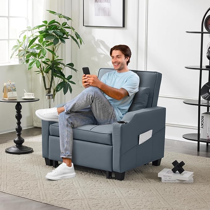 VINGLI 3-in-1 Convertible Sofa Bed, Recliner - Image 8