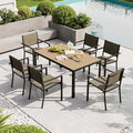 Aoxun 7-Piece Patio Table and Chairs Set by Aoxun