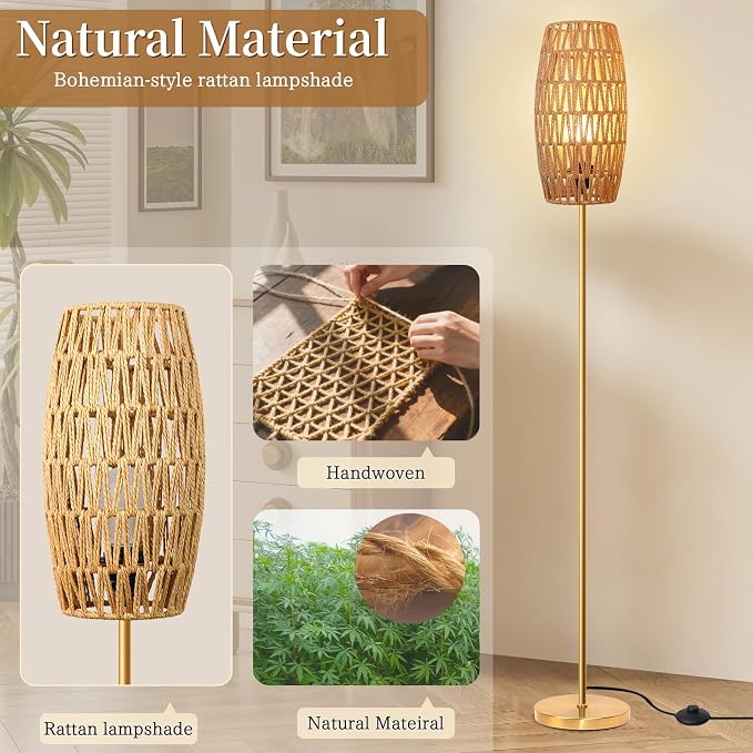Ruiever Floor Lamp for Living Room, Farmhouse Floor lamp, Modern Standing lamp - Image 4
