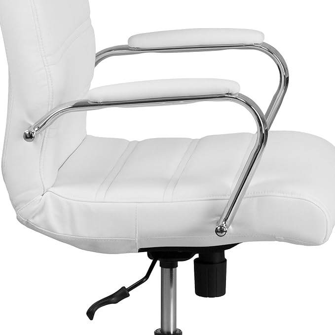 Flash Furniture Whitney Mid-Back Swivel LeatherSoft Desk Chair - Image 8