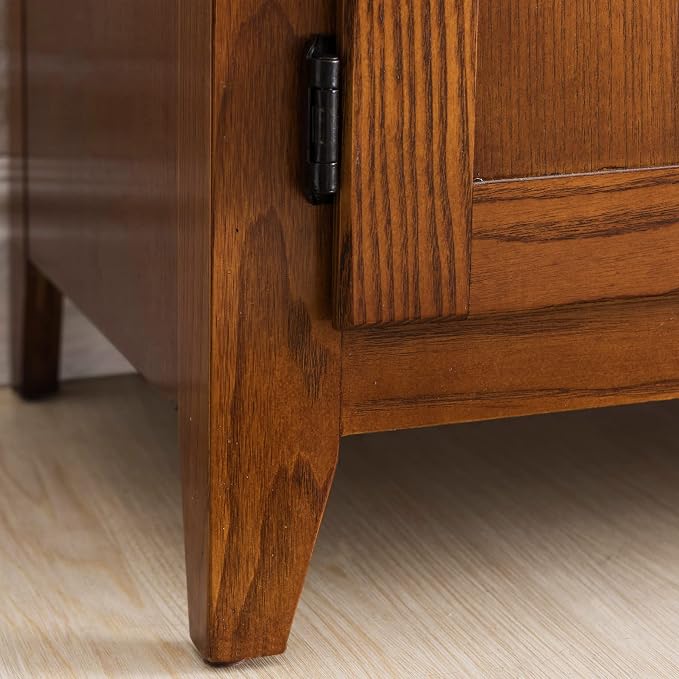 Leick Home 82560 Solid Wood Four Door TV Stand - Image 8