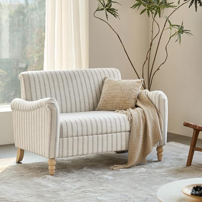 EcoHarbor Living 50.5" Mid-Century Modern Couch, Upholstered Sofa - Image 2